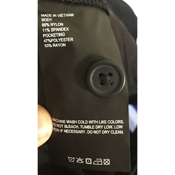 Tom Brady Brand Golf Pants Men's Size 40 Ink Black Hook & Eye Zip - Picture 7 of 7